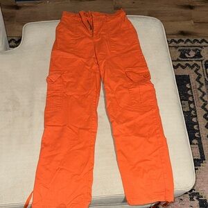 Bright Orange Cargo Pants